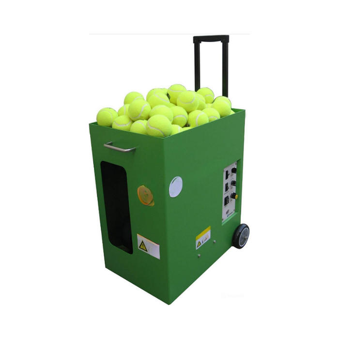 Portable Tennis Ball Machine, Adjustable Speed 20-110 km/h, 120 Balls Capacity