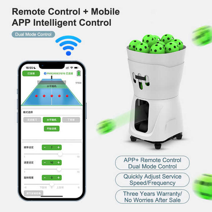 Pickleball Machine With Automatic Remote Control